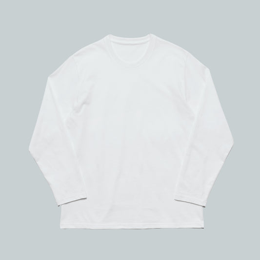 SUVIN GOLD Tシャツ白/長袖